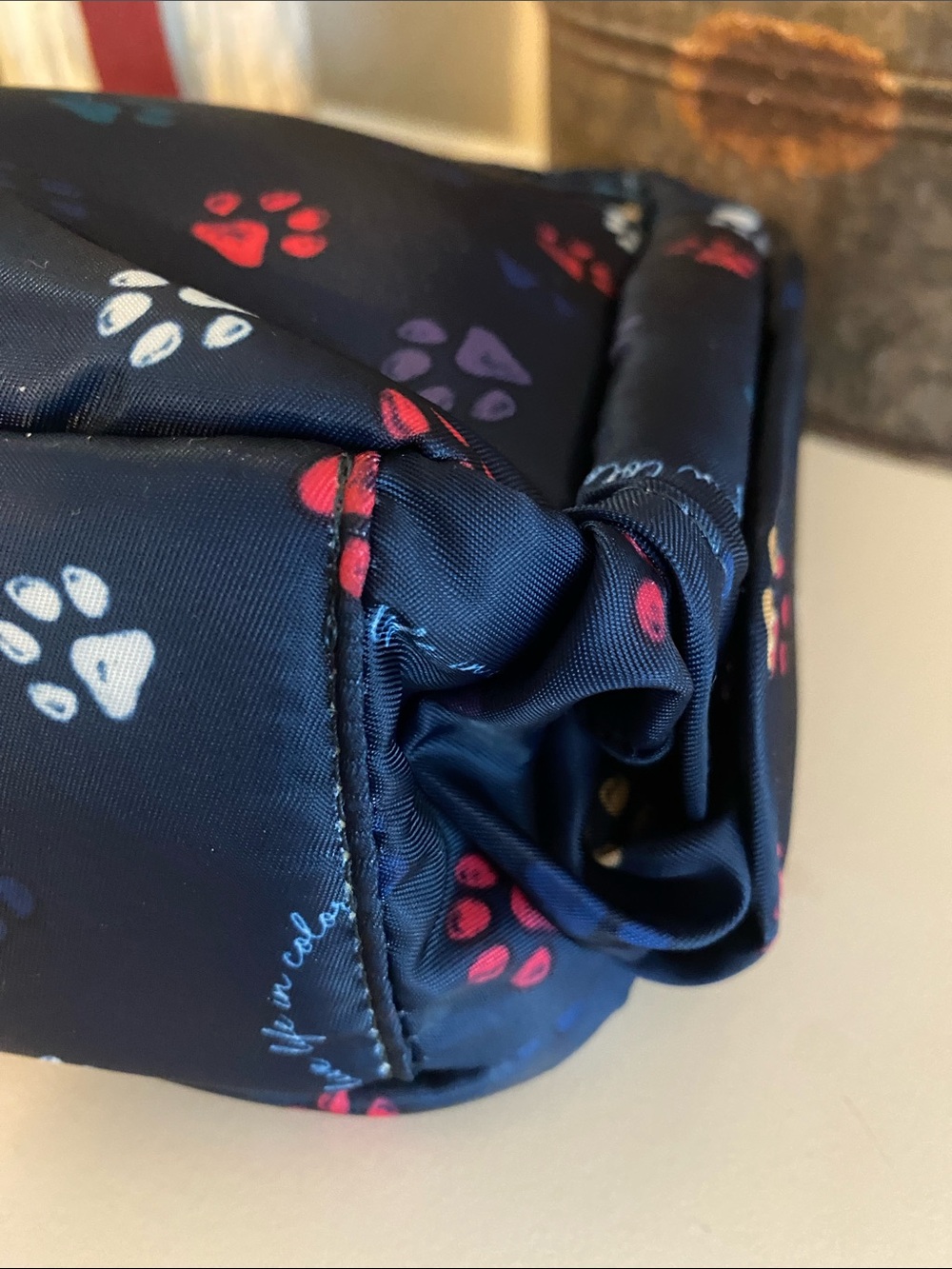 LUG: CAN CAN XL: MULTI COLOR PAWS NAVY With Adjustable Strap - Picture 6 of 14